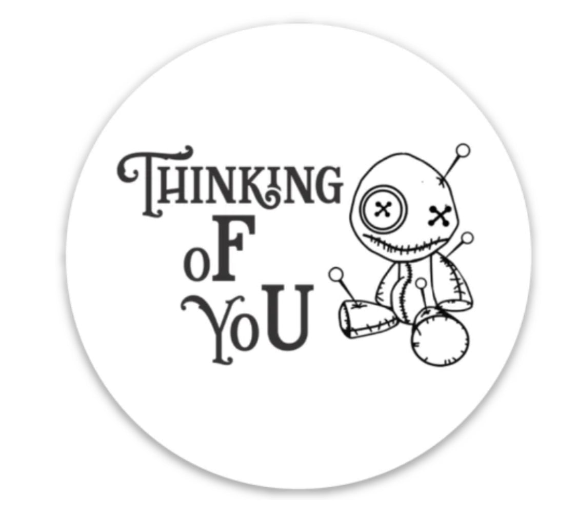 "Thinking of You" Round Sticker